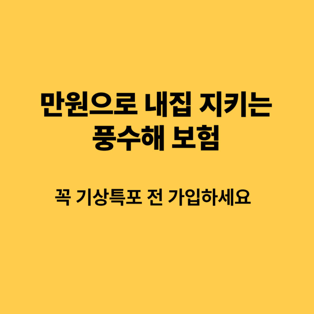 풍수해보험 썸네일