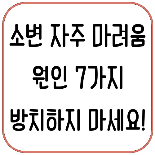 소변 자주 마려움 원인 7가지, 방치하면 더 위험해요! 2 소변 자주 마려움 원인 7가지, 방치하면 더 위험해요!